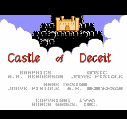 Castle Of Deceit (Homebrew) — Title screen